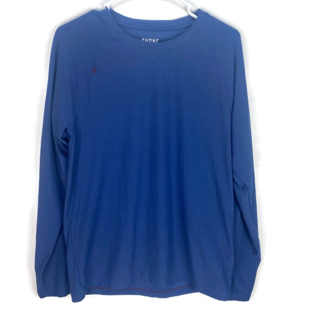 Rhône Men’s Long Sleeve Medium Blue Shirt